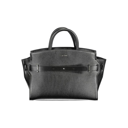 Borsa a mano da donna Calvin Klein Nero in poliuretano
