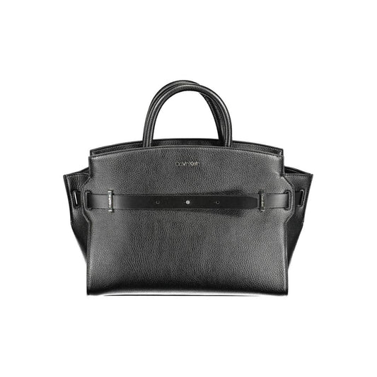 Borsa a mano da donna Calvin Klein Nero in poliuretano