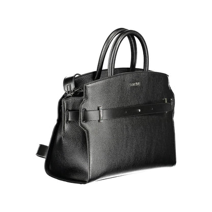 Borsa a mano da donna Calvin Klein Nero in poliuretano