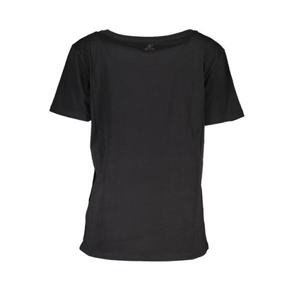 T-shirt da donna in cotone nero Patrizia Pepe