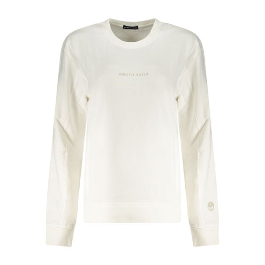 Felpa da donna in cotone bianco North Sails