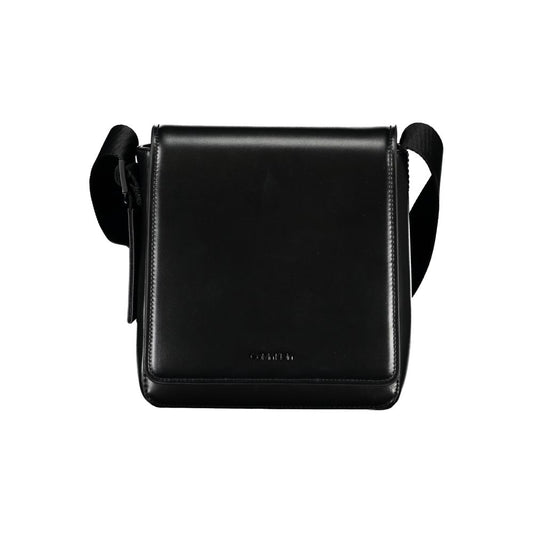 Borsa a tracolla da uomo in poliestere nero Calvin Klein