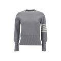 Maglione Thom Browne in lana e pile grigio