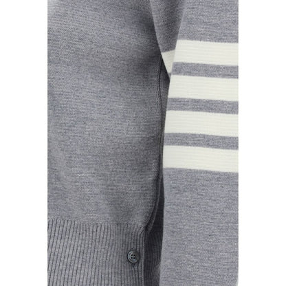 Felpa in pile di lana grigia Thom Browne