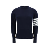 Felpa in pile di lana blu Thom Browne