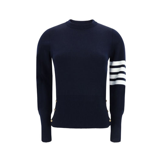 Felpa in pile di lana blu Thom Browne