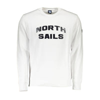 Felpa da uomo in cotone bianco North Sails