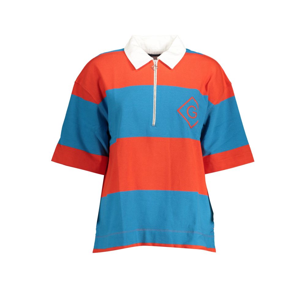 Polo da donna in cotone biologico Gant Rosso