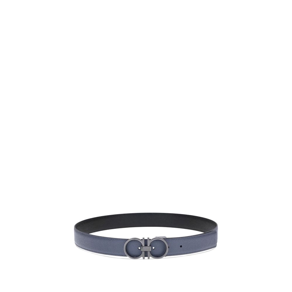 Ceinture Ferragamo Bos Taurus Regular en cuir de veau bleu