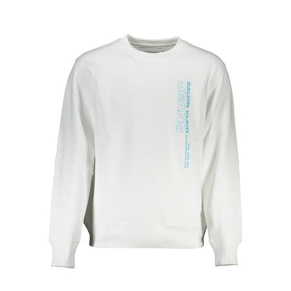 Sweat-shirt Calvin Klein blanc en coton pour homme
