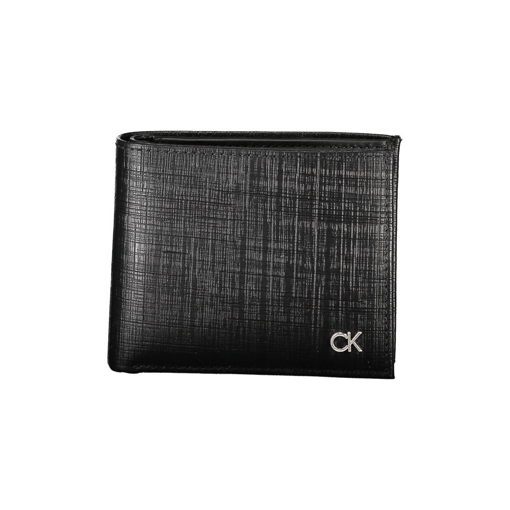 Portefeuille homme en cuir Calvin Klein Nero