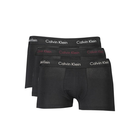Calvin Klein Nero Cotton Boxer Brief da uomo singolo