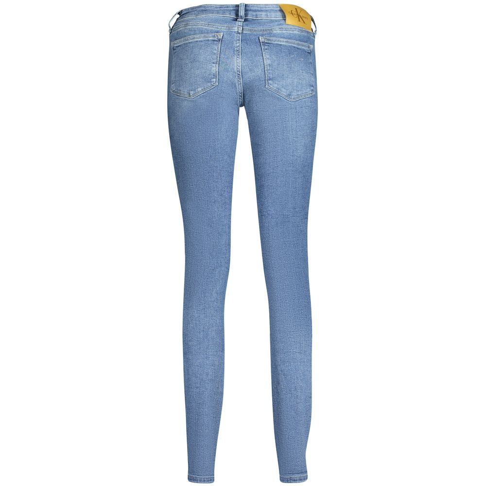 Jean Calvin Klein Blu en coton pour femme
