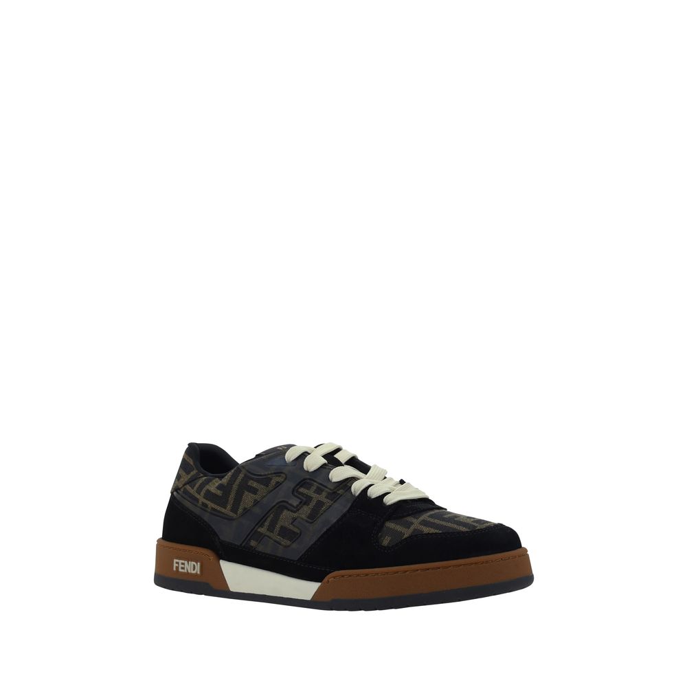 Baskets basses Fendi en tissu multicolore