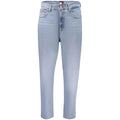 Jean taille haute en coton Tommy Hilfiger Azzurro pour femme