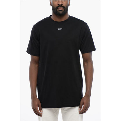 T-shirt girocollo ARROW in cotone nero Off-White