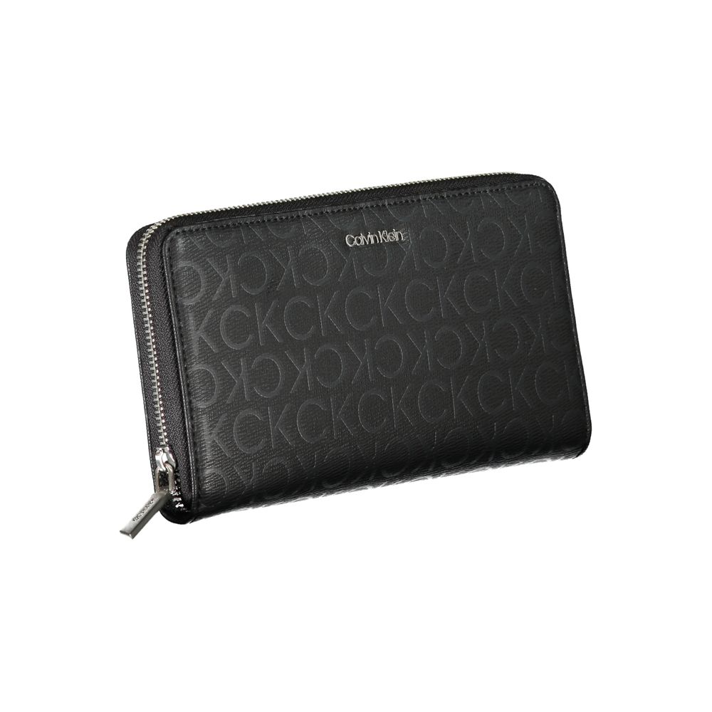 Portefeuille femme Calvin Klein Nero en polyester