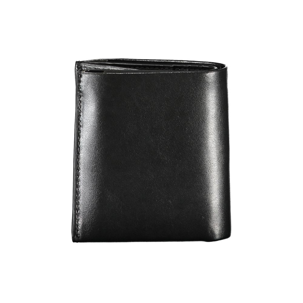 Portafoglio da uomo in pelle nera Calvin Klein