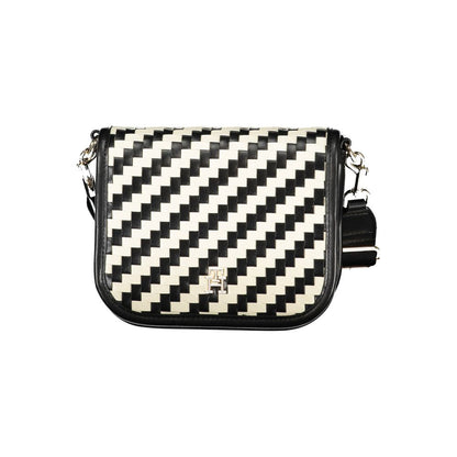 Borsa a mano da donna Tommy Hilfiger in poliuretano nero