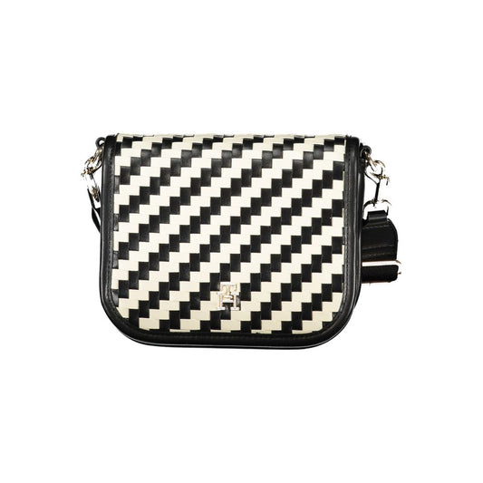 Borsa a mano da donna Tommy Hilfiger in poliuretano nero