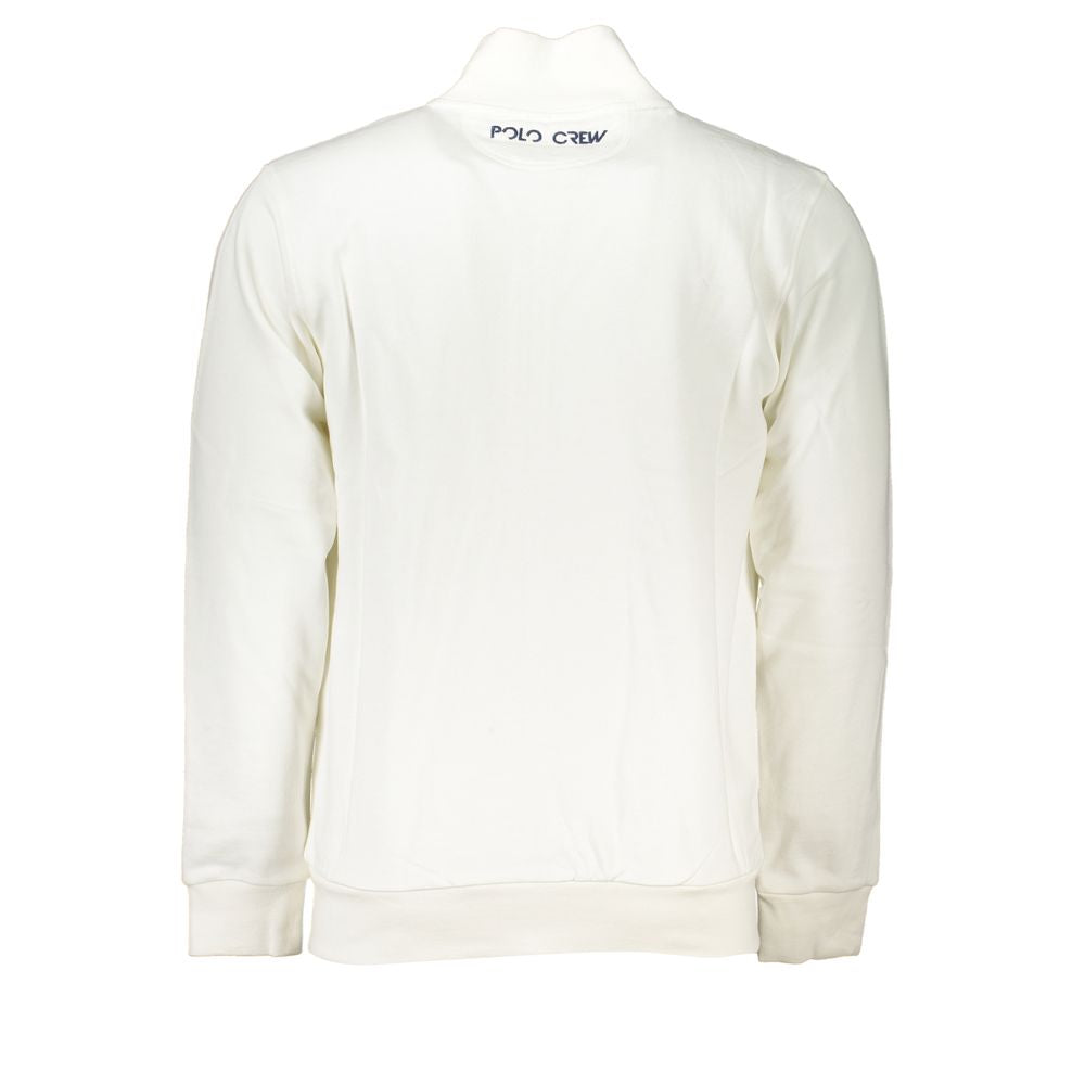 Sweat-shirt homme en coton La Martina Bianco