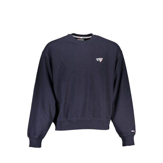 Felpa da uomo in cotone blu Tommy Hilfiger