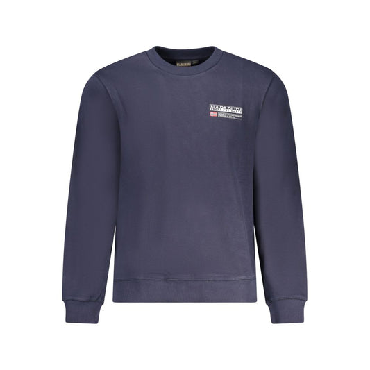 Felpa da uomo in cotone blu Napapijri