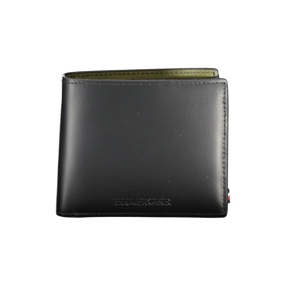 Portefeuille homme Tommy Hilfiger en cuir noir