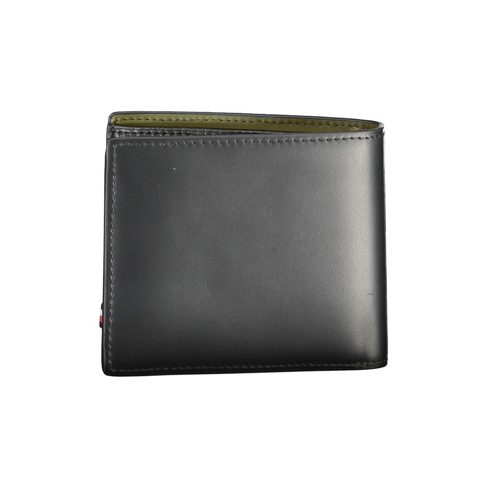 Portefeuille homme Tommy Hilfiger en cuir noir