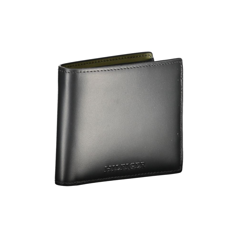 Portefeuille homme Tommy Hilfiger en cuir noir