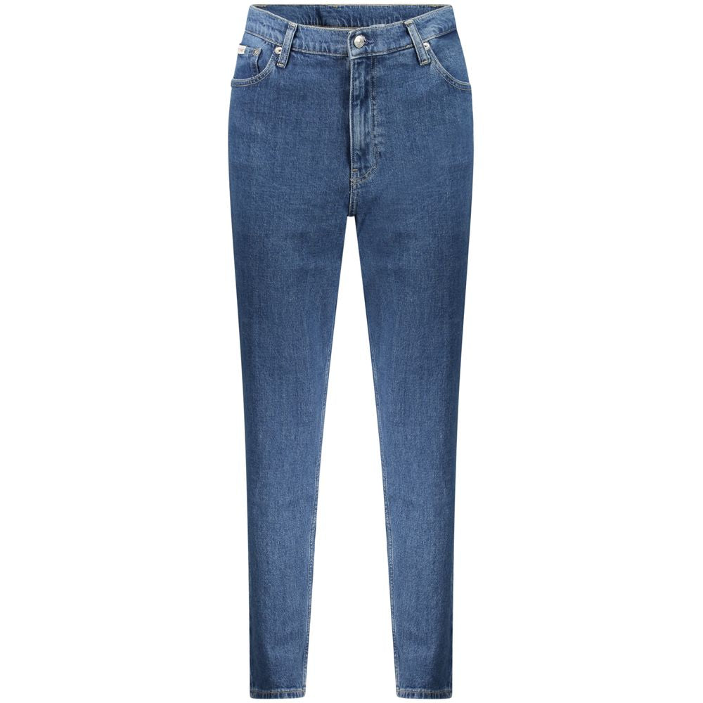 Jean en coton bleu Calvin Klein pour femme