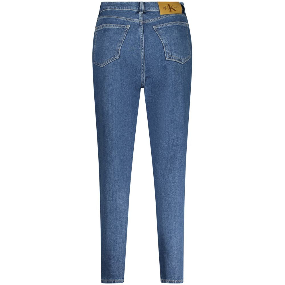 Jean en coton bleu Calvin Klein pour femme