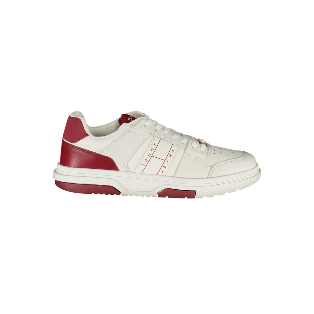Baskets Tommy Hilfiger rouges en polyuréthane pour homme