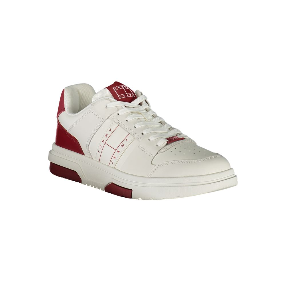 Baskets Tommy Hilfiger rouges en polyuréthane pour homme