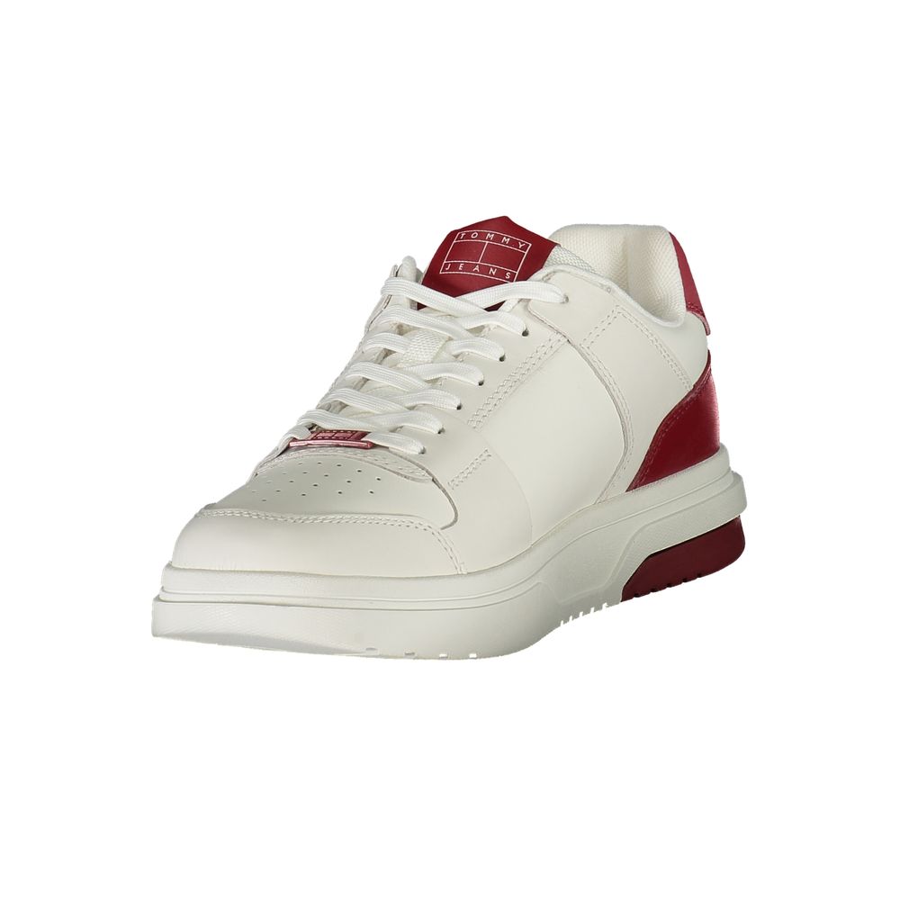 Baskets Tommy Hilfiger rouges en polyuréthane pour homme