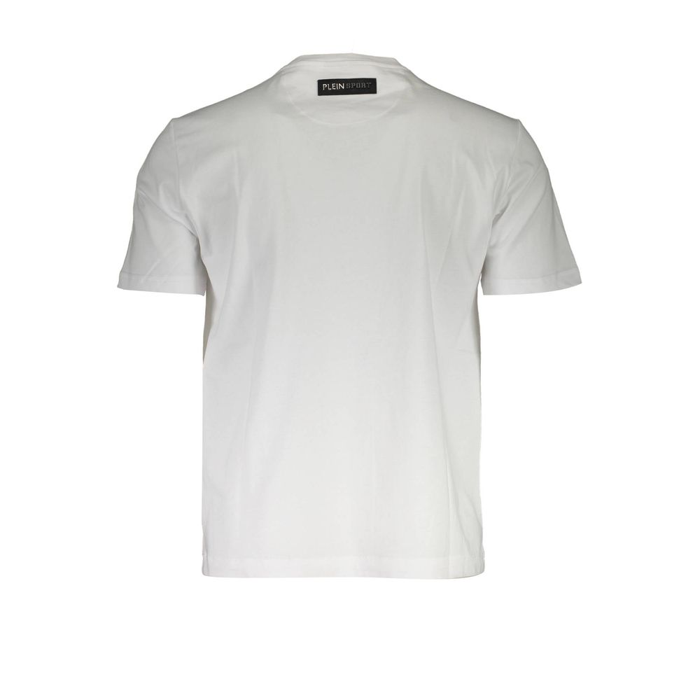 T-shirt homme Plein Sport blanc en coton