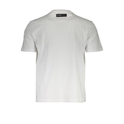 T-shirt homme Plein Sport blanc en coton