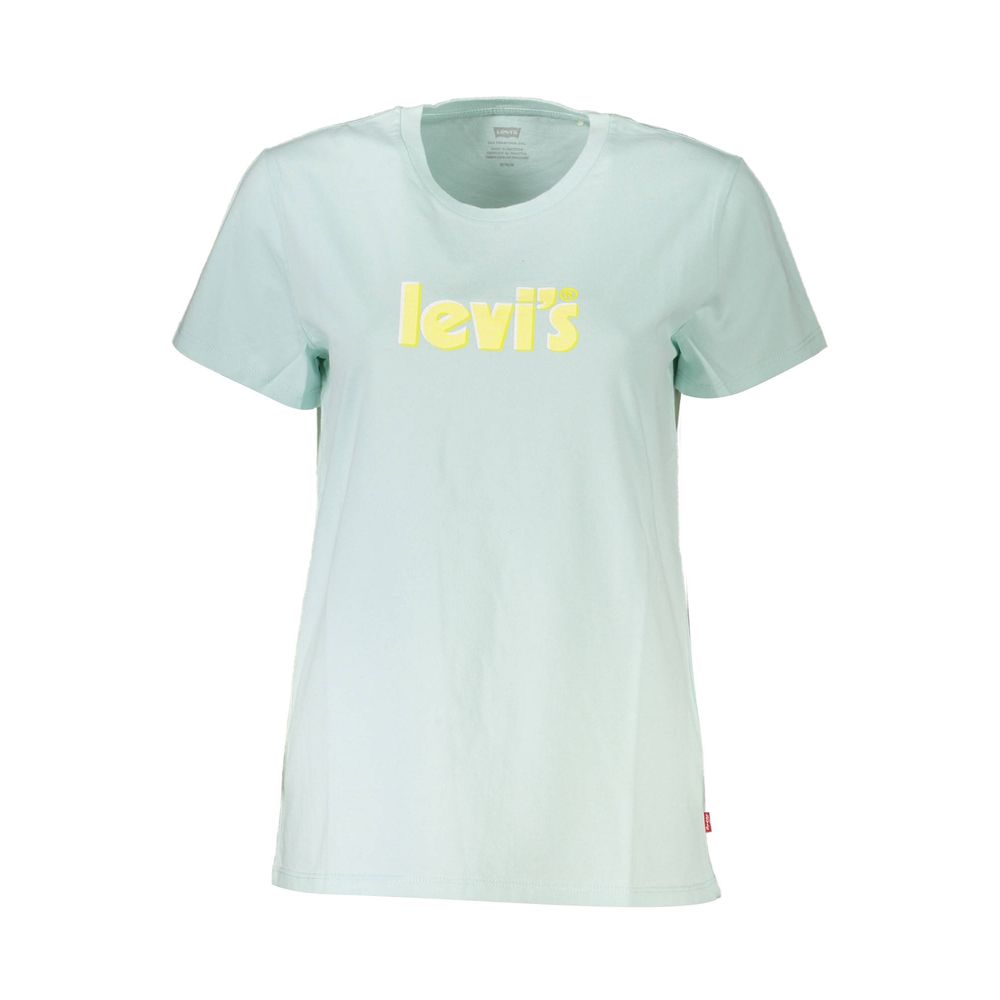 T-shirt da donna in cotone Levi's Azzurro