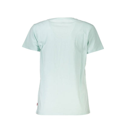 T-shirt da donna in cotone Levi's Azzurro