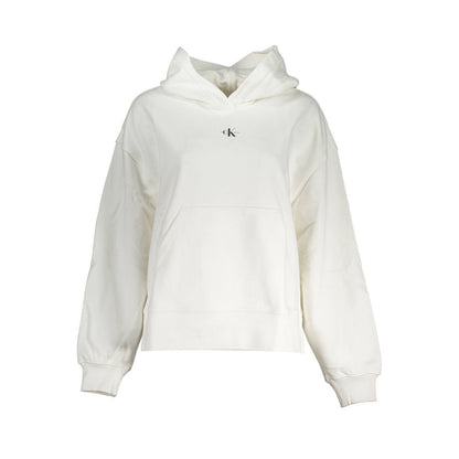Maglione da donna in cotone bianco Calvin Klein