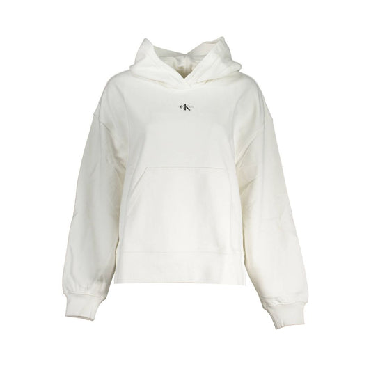 Maglione da donna in cotone bianco Calvin Klein