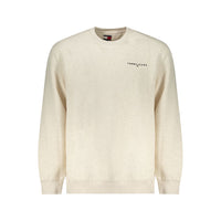 Felpa da uomo in cotone beige Tommy Hilfiger