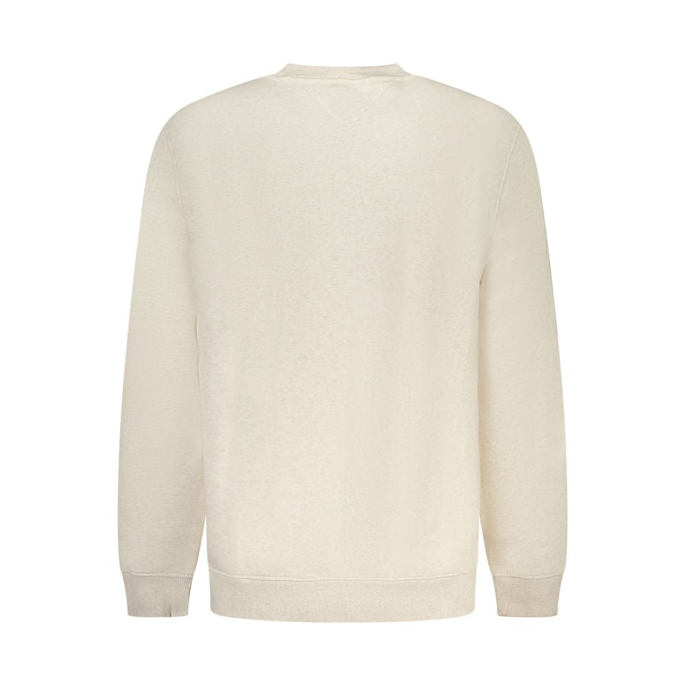 Felpa da uomo in cotone beige Tommy Hilfiger