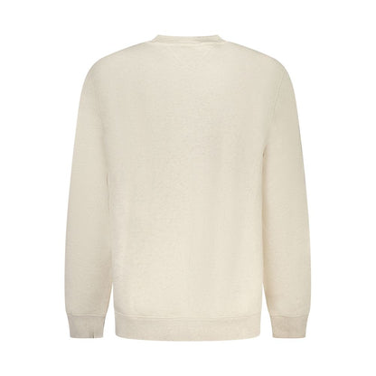 Felpa da uomo in cotone beige Tommy Hilfiger