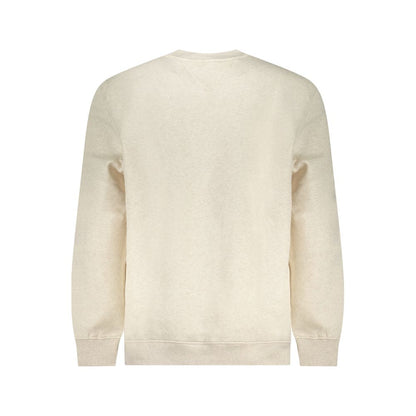 Felpa da uomo in cotone beige Tommy Hilfiger