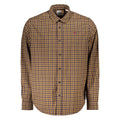 Camicia da uomo in cotone blu Timberland
