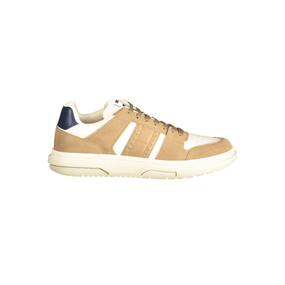 Baskets Tommy Hilfiger en cuir beige pour homme