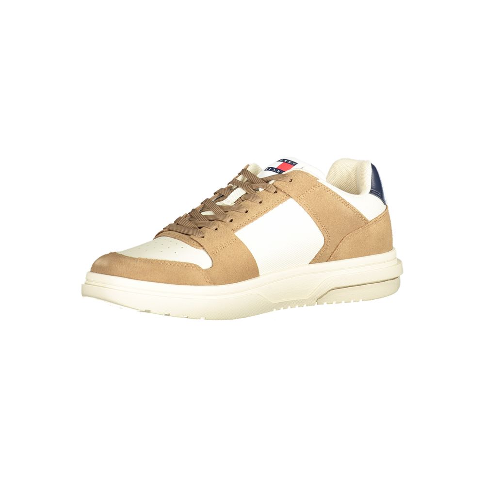 Baskets Tommy Hilfiger en cuir beige pour homme
