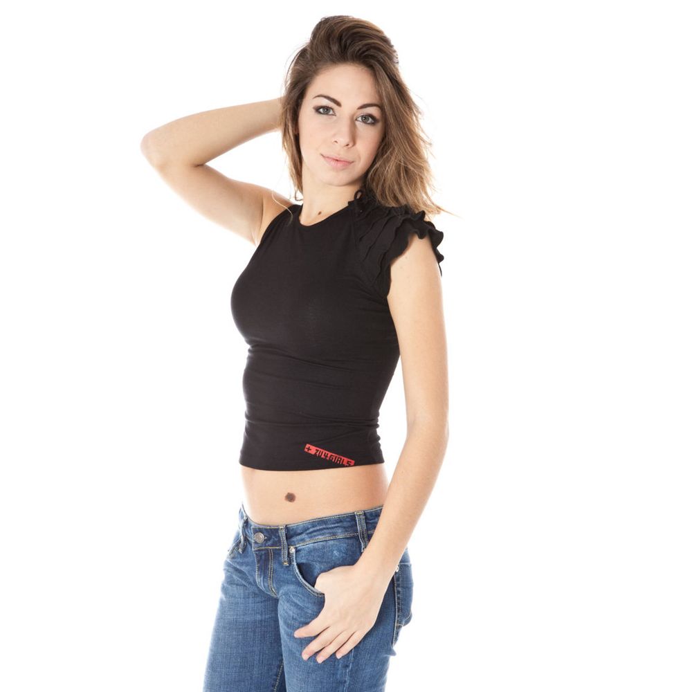 Maglietta da donna in micromodal nero Zuelements