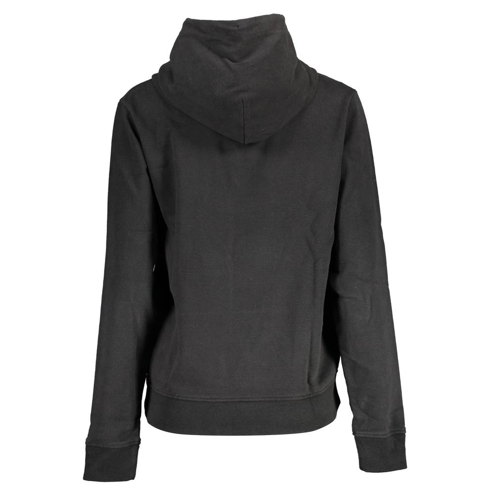 Sweat à capuche Tommy Hilfiger en coton noir pour femme